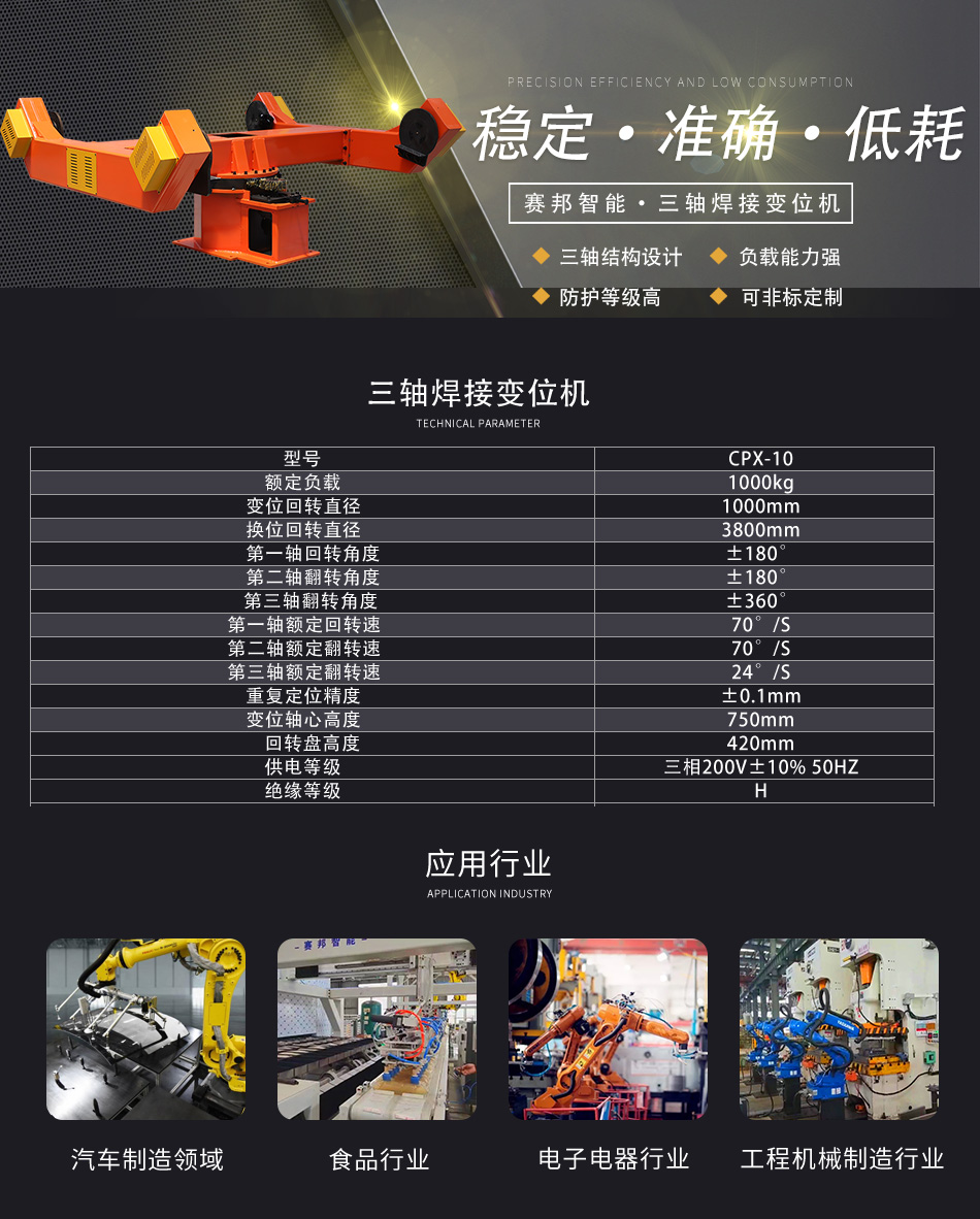 2000kg三軸焊接變位機(jī) 2000kg三軸焊接變位機(jī)